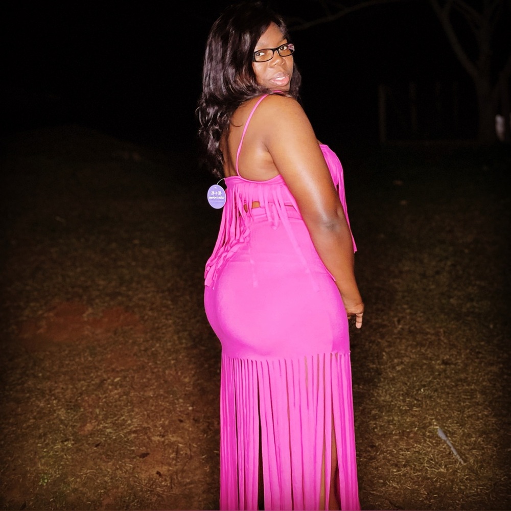 Shymon's World  Pretty in Pink Fringe Skirt Set